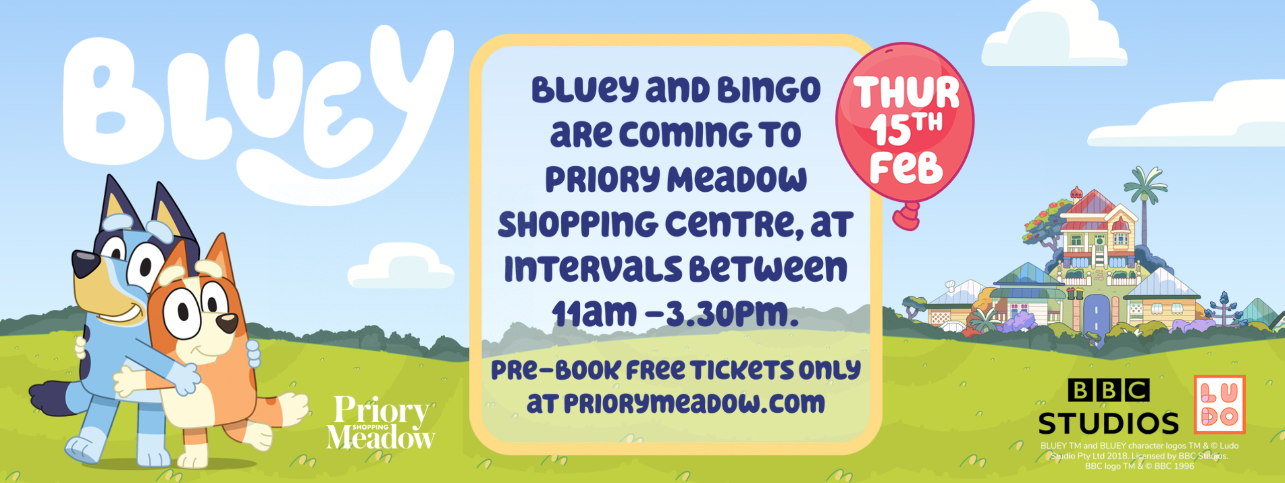 Priory Meadow Web Banner – Bluey & Bingo JAN24 V3